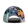 Pikkukuva 5 / 5: Abstrakti Graffiti Baseball-lippis Säädettävä Nopeasti Kuivuva Polyester Hengittävä Aurinkolippalakki (K375)