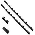 Miniatyrbillede 2 af 8: Fiske stang ramme, 2-bil lavet 7-ring nylon fiskestang rem