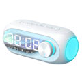 Miniatyrbild 2 av 3: Stötsäker trådlös Bluetooth-högtalarväckarklocka Bra ljudkvalitet Lång batteritid Perfekt skrivbordskompanjon Utrymme