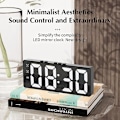 Miniatyrbild 4 av 5: Led väckarklocka Elektronisk väckarklocka Enkel klocka Spegelklocka Väckarklocka Heminredning Temperaturklocka Väckarklocka Led väckarklocka För barn Klocka D