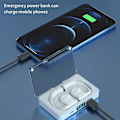 Miniatyrbild 4 av 5: Bluetooth 5.3 Retro Öronmonterad Digital Display Intelligent Brusreducering Trådlösa Bluetooth-hörlurar Kan Användas Som Powerbank
