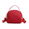 Pikkukuva 1 / 5: Olkalaukku Polyester Crossbody Bag Messenger Mini Kapasiteetti Vedenpitävä Laukku Kangaskäsilaukku（punainen）