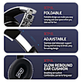 Miniatyrbilde 4 av 5: Trådløst Bluetooth Extra Bass Stereo Headset Headset Headset Headset Headset In Headset Innebygd mikrofon | Hjelm/hjelm