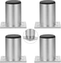 Justerbare møbelben skabsfødder aluminiumslegering til sofashelfer Belastning 1 stk op til 50 kg 60mm 4 stk