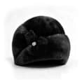 Varm hat i imiteret pels klassiske farver vintervarme præcis pasform elegant design blød Black