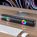 Miniatyrbillede 1 af 5: Trådløs Bluetooth-højttaler Desktop Lang Subwoofer Computer Mobiltelefon Kort Lyd Tilgængelig