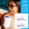 Miniatyrbild 7 av 8: Sublimeringsämnen Burk Kylare – 12-pack Neopren Öl Kylare Perfekt för DIY Projekt för Bröllop, Möhippor, Födelsedagar, Vit