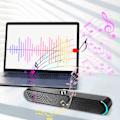 Miniatyrbillede 5 af 5: Computer Sound Med Funktion Bærbar Lang Strimmel Multimedia Bluetooth Audio