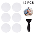 Miniatyrbild 1 av 3: Halkskyddsdekaler, 12 Duschmatta Pads, Transparent Självhäftande, Halkskydd för Badkar och Duschar med Plastskrapa