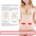 Miniatyrbild 4 av 4: 3-i-1 Postpartum Belly Band - Hög Elastisk Maternity Support för Kvinnor, Abdominal Bälte för Postpartum Återhämtning, Mesh och Andningsbar