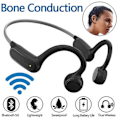 Pikkukuva 1 / 5: Luujohtokuulokkeet, Bluetooth-kuulokkeet, Bluetooth 5.0, kivuton luujohtokuuloke, urheilukuulokkeet, kuntoilukuulokkeet, melunvaimennus