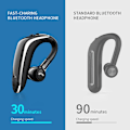 Pikkukuva 4 / 5: Langattomat V5.0 Bluetooth-kuulokkeet korvan sisäiset kevyet kuulokkeet - musta