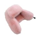 Dammössa rysk Ushanka flygarmössa trappermössa för skidåkning med öronlappar Pink