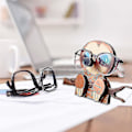 Miniatyrbillede 2 af 4: Corgi Hunde Brilleholder Stativ Hvalp Hunde Brille Ramme Julegave Sød Kæledyr Træ Ornament Solbriller Briller Display Stativ (Ræv)（Dovdyr）