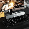 Miniatyrbild 4 av 5: Trådlös högtalarklocka Bluetooth-högtalare Lång skrivbordsalarmklocka Ljudspegelsur