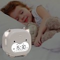 Miniatyrbillede 3 af 5: Daidai Niu Vækkeur USB Opladning Kreativ Studerende Elektronisk Ur Tegneserie Børns Sengelampe Lille Vækkeur（blå）