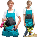 Pikkukuva 1 / 5: Dww-Harvest Apron (Sininen), Canvas-kassi hedelmien poimintaan - Säädettävä ja suurikapasiteettinen Harvest Apron pohja-aukolla