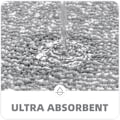 Miniatyrbillede 5 af 5: Mikrofiber blød bademåtte skridsikker badeværelsesmåtter (grå)