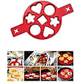 Miniatyrbillede 3 af 5: Pandekageform maker Mini pandekageform maker Non-stick silikone bageform rund form silikone æg ringe muffin hjerte pandekageform form