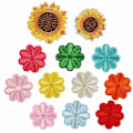 Miniatyrbillede 2 af 5: Dww-30 stk. broderi stryge-på patch sy på, blomst patch klistermærke sy på stryge-på patches, badge broderi applikation patches til tøj