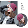 Miniatyrbillede 2 af 5: Slouchy Beanie Hat til mænd og kvinder - Elastisk og let bomuldshat (mørkegrå)