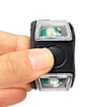 Pikkukuva 4 / 5: Kaesi pyörän takavalo, korkea kirkkaus, vedenpitävä, 2 LED-helmeä, 3 tilaa, valaiseva silikoni, yöajo, sammakkovalot, pyöräilytarvikkeet (musta)