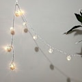 Miniatyrbild 1 av 5: 10-LED batteridriven ljusslinga med bollformade lampor (1,5 m, silver)