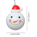 Miniatyrbilde 4 av 5: Juledekor Juledekorative lys Led Snømann dukke Batterilysstreng Jentehjerteromlayout Strenglys 3 meter 20 lys Usb-modell