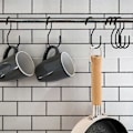 Miniatyrbild 4 av 5: Väska Hängare Väska Organiserare för Garderob, S-Krokar Vridbar Design Väska Hängare, Garderobsstång Krokar för att Hänga Handväskor, Plånböcker, Bälten, Scarfs, Hattar, Kläder, Krukor
