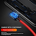 Miniatyrbillede 4 af 4: 90 graders hurtigopladning USB-opladerkabel opladerkabel opladningskabel til iPhone datakabel type C-kabel mikro kabel lynkabel A