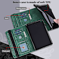Miniatyrbillede 3 af 5: Til iPad Pro 11/(2021)/(2020) Tablet Pung Etui Auto Vågn/Søvn PU Læder Stødsikkert Stativ Cover（Stil D iPad Pro 11 (2022)，Grøn, Grøn）