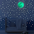 Miniatyrbilde 5 av 5: Dww-Glow in the Dark 30cm - Glow in the Dark Ceiling Perfekt for tak, Glow in the Dark Space Stickers, Moon Stickers eller Moon Stickers