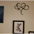 Miniatyrbild 5 av 5: Väggdekorationer Hjärta Metallväggkonst