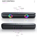 Miniatyrbillede 4 af 5: Trådløs Bluetooth-højttaler Desktop Lang Subwoofer Computer Mobiltelefon Kort Lyd Tilgængelig