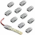 10 pakker 2-pin LED-stripekontakt for 8 mm vanntett