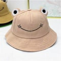 Miniatyrbilde 2 av 5: Dww-Pink- Søte froskebøtter for voksne til sommeren utendørs sammenleggbar bredbremmet fiskerhatt solhatt for kvinner