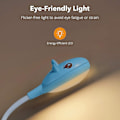 Miniatyrbillede 5 af 5: LED-skrivebordslampe til børn, bordlampe med 3 farver og dæmpbar, berøringskontakt / USB-tilslutning / penneholder, læselampe til børneværelser, studie, arbejde (b