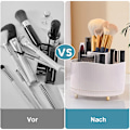 Miniatyrbillede 5 af 7: Make-up Organizer Kosmetik Organizer, 360° Roterende Kosmetikæske til Toiletbord Badeværelse