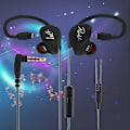 Miniatyrbillede 1 af 5: Kz-zs3 De mest komfortable ergonomiske Hifi-hovedtelefoner To stilarter Sort