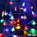 Miniatyrbilde 5 av 5: 100 LED 49 FT Stjernelyskjede, Plug In Eventyrlyskjede Vanntett, Utvidbar for Innendørs, Utendørs, Bryllupsfest, Juletre, Nyttår, Gar