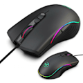 Miniatyrbillede 3 af 5: Paris Mouse 6400 Dpi Ergonomisk Håndholdt Rgb Optisk Baggrundsbelyst Kablet Gaming Mus