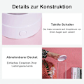 Miniatyrbillede 3 af 8: LED dekorationslys LED dekorationslys, lavalampe med 7 farveskift til hjemmet, oplev \"undervands\"-verdenen, sort
