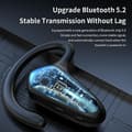 Bluetooth-headset, luftledningsheadset, smärtfritt bärande, digital display, öronmonterat, enkelörat, 5.2 Bluetooth-headset, headset A