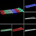 Miniatyrbilde 4 av 5: 30cm Meteor Shower Rain 8 Tube Led Lights Utendørs Juledekorasjonslampe