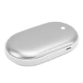 Pikkukuva 4 / 5: 2024Taskulämmitin Alumiiniseos 2400mah USB Mini Power Bank Talviretkeilyyn Ulkoiluun Hopea