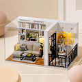 Miniatyrbild 3 av 5: Handgjord miniatyr DIY-montering 1:32 träleksaker vitalitet liv