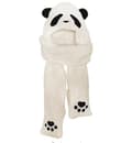 Vinter Panda Lue Skjerf Hanske Sett For Kvinner, varm Dame Siamese Hettegenser