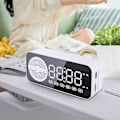 Miniatyrbild 1 av 5: Bluetooth-ljudsystem med rensning, Bluetooth-väckarklockshögtalare (vit)
