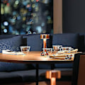 Miniatyrbillede 2 af 3: Genopladelig LED-bordlampe med berøringssensor, skrivebordslampe til soveværelse, restaurant, barindretning (bronze, håndvægt)