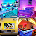 Miniatyrbild 5 av 5: RGB 5050 LED-list med Bluetooth-appkontroll 5v USB för TV-bakgrundsbelysning rumsdekoration
